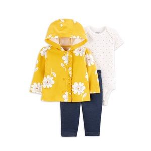 3 piece Carter’s baby girl outfit, 12m NWT